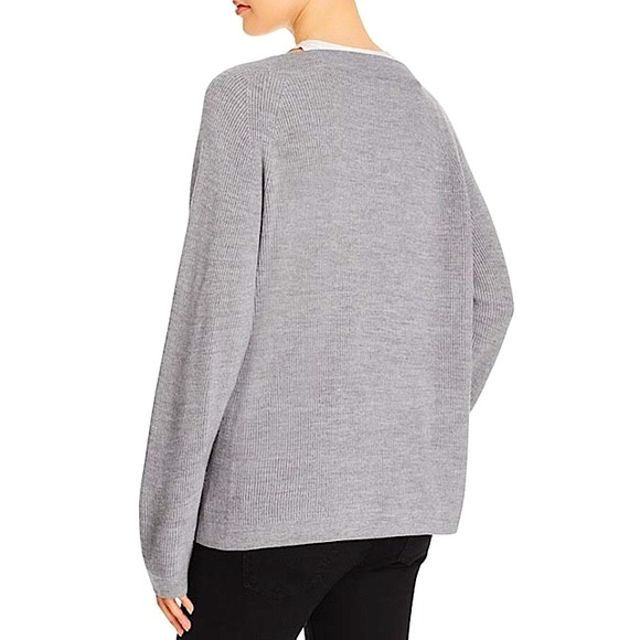 T ALEXANDER WANG V-Neck Sweatwer With Tank Trim - Picture 3 of 5